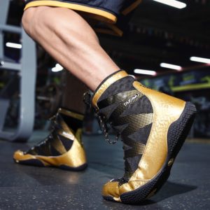 Chaussures de combat antidérapantes Chaussure de boxe Chaussure art martiaux a7796c561c033735a2eb6c: Bleu|Doré|Rouge