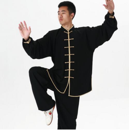 Uniforme traditionnels tai chi Tenue tai chi Tenue art martiaux Tenue kung fu Couleur: Doré Taille: XXXL