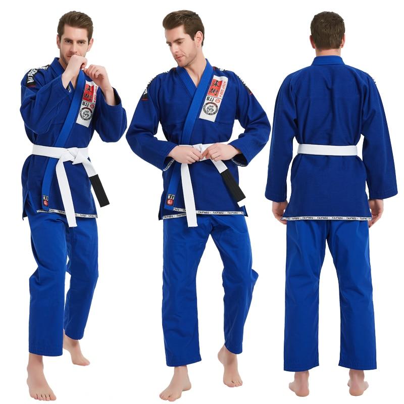 Kimono judo pour hommes Kimono judo Tenue art martiaux a7796c561c033735a2eb6c: Blanc|Bleu|Noir 