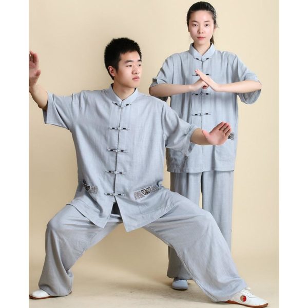 Uniforme Tai Chi pour hommes et femmes Tenue tai chi Tenue art martiaux Tenue kung fu a7796c561c033735a2eb6c: Blanc|Gris|Noir