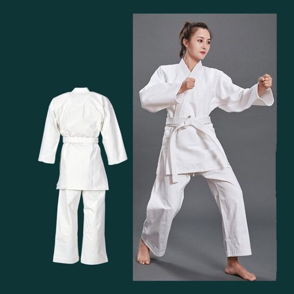 kimono judo pour femme Kimono judo Tenue art martiaux a7796c561c033735a2eb6c: Blanc|Bleu foncé|Rose