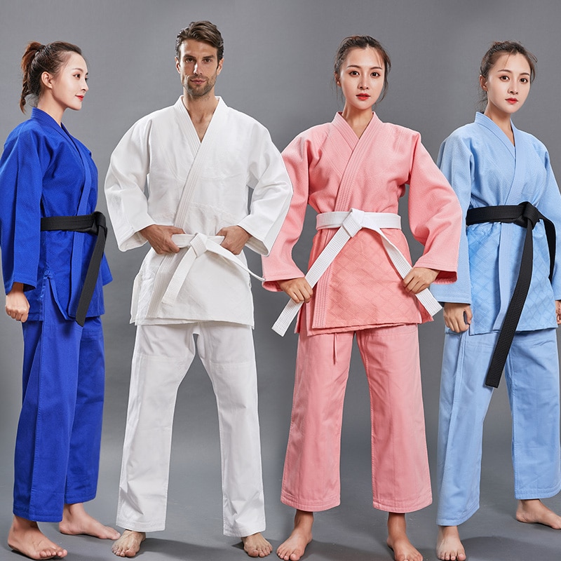 kimono judo pour femme Kimono judo Tenue art martiaux a7796c561c033735a2eb6c: Blanc|Bleu clair|Bleu foncé|Rose