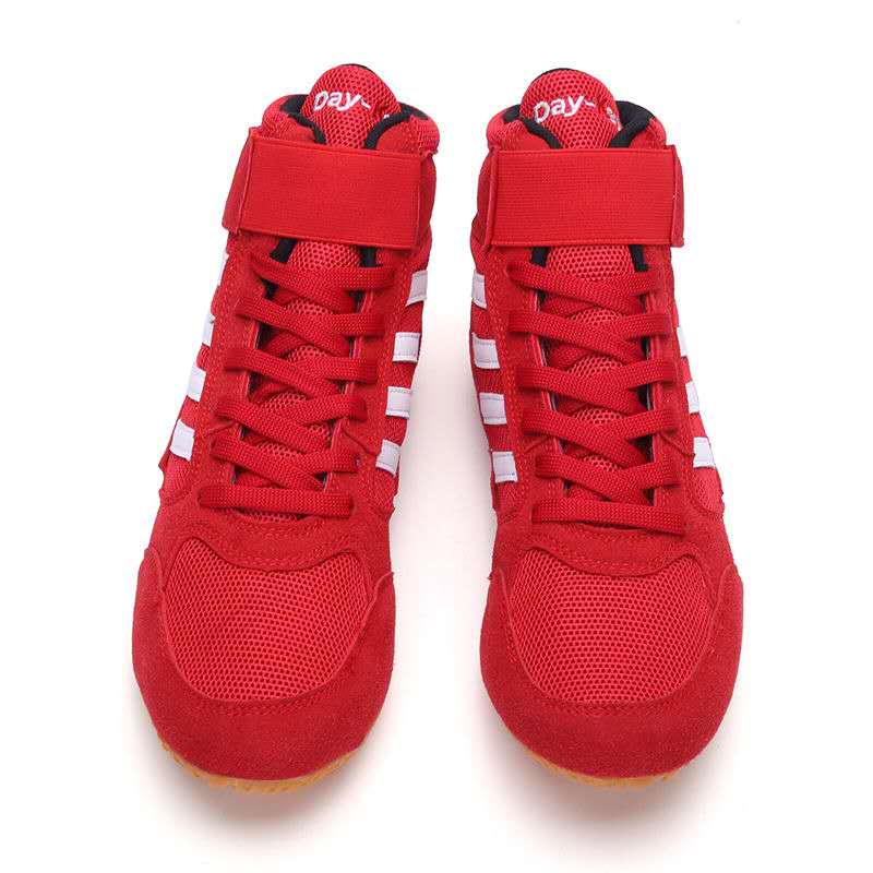 Chaussures de boxe en maille Chaussure art martiaux Chaussure de boxe a7796c561c033735a2eb6c: Noir|Rouge