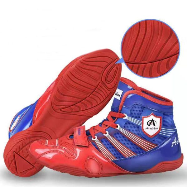 Chaussures de boxe professionnelles Chaussure art martiaux Chaussure de boxe a1fa27779242b4902f7ae3: Basse|Haute