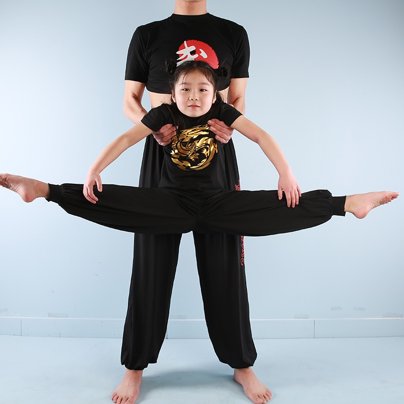 Pantalon d’arts martiaux pour enfants Tenue art martiaux a7796c561c033735a2eb6c: Noir