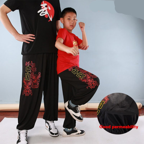 Pantalon d’arts martiaux pour enfants Tenue art martiaux a7796c561c033735a2eb6c: Noir