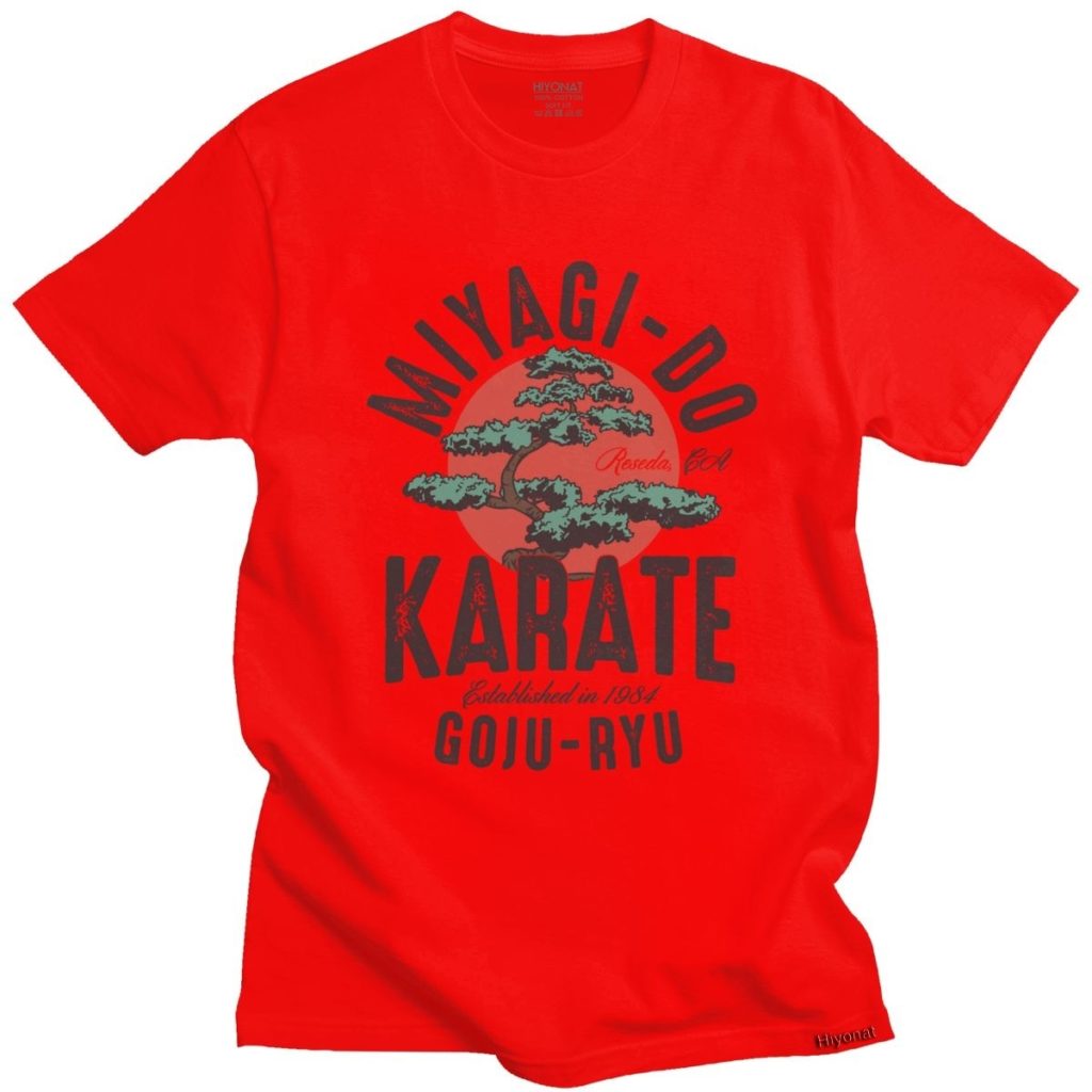 T-shirt imprime Karaté T-shirt art martiaux T-shirt karate Couleur: Rouge Taille: XXXL