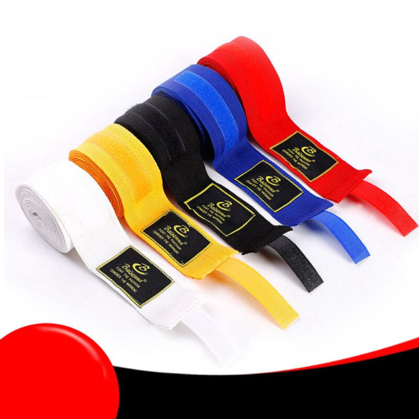Bandages de poignet en coton Accessoires boxe a7796c561c033735a2eb6c: Blanc|Bleu|Jaune|Noir|Rouge