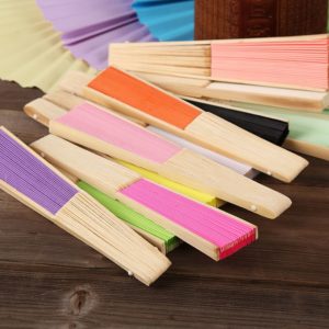 Eventail pliant en bambou Accessoires pour kung fu Kung fu éventail a7796c561c033735a2eb6c: Blanc|Bleu|Jaune|Orange|Rose|Rouge|Vert|Violet
