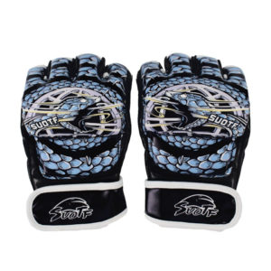 Gants de MMA en motif peau de serpent Gants art martiaux Gants MMA a7796c561c033735a2eb6c: Bleu