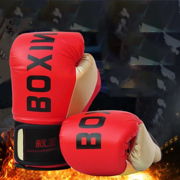 Gants de boxe en cuir pour femmes et hommes Accessoires boxe Gants de boxe a7796c561c033735a2eb6c: 10|Bleu|Noir|Rouge