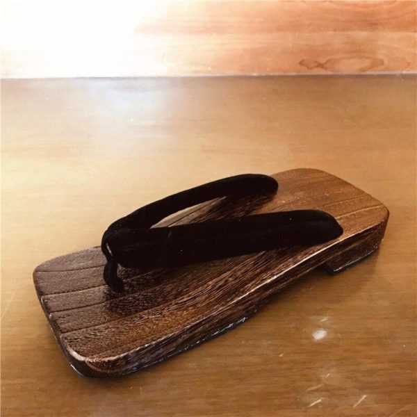Tongs japonaises en bois anti-dérapantes Chaussures art martiaux a7796c561c033735a2eb6c: Noir