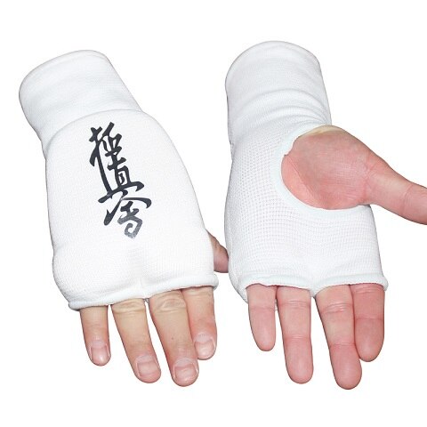 Gants de Taekwondo demi-doigt Gants art martiaux Couleur: Blanc