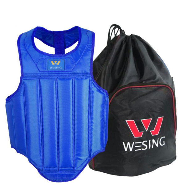Gilet de protection de poitrine avec sac Accessoires boxe a7796c561c033735a2eb6c: Bleu|Noir|Rouge