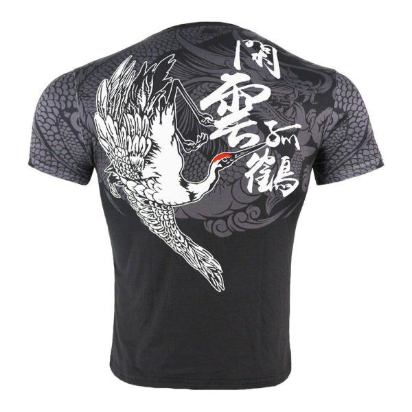 T-Shirt d’entraînement pour sports de combat T-shirt art martiaux a7796c561c033735a2eb6c: Noir