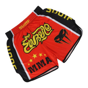 Short de Muay thai pour homme Accessoires boxe Short de boxe a7796c561c033735a2eb6c: Blanc|Noir|Rouge