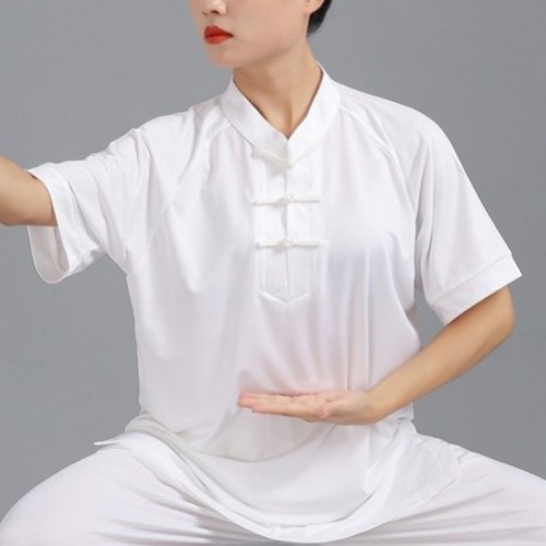 Tenue respirante unisexe pour le Kung Fu Tenue art martiaux Tenue kung fu a7796c561c033735a2eb6c: Blanc