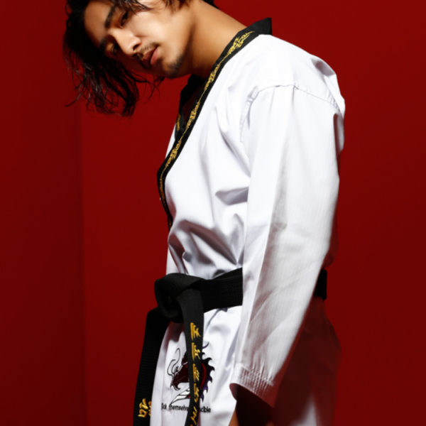 Uniforme de Taekwondo col doré Tenue art martiaux Tenue taekwondo a7796c561c033735a2eb6c: Blanc|Rouge