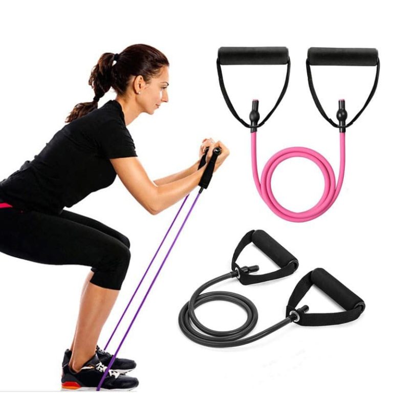 11 Pcs / Set Résistance Tubes Gym Fitness Workout Exercice Poignées bandes de yoga - Sport