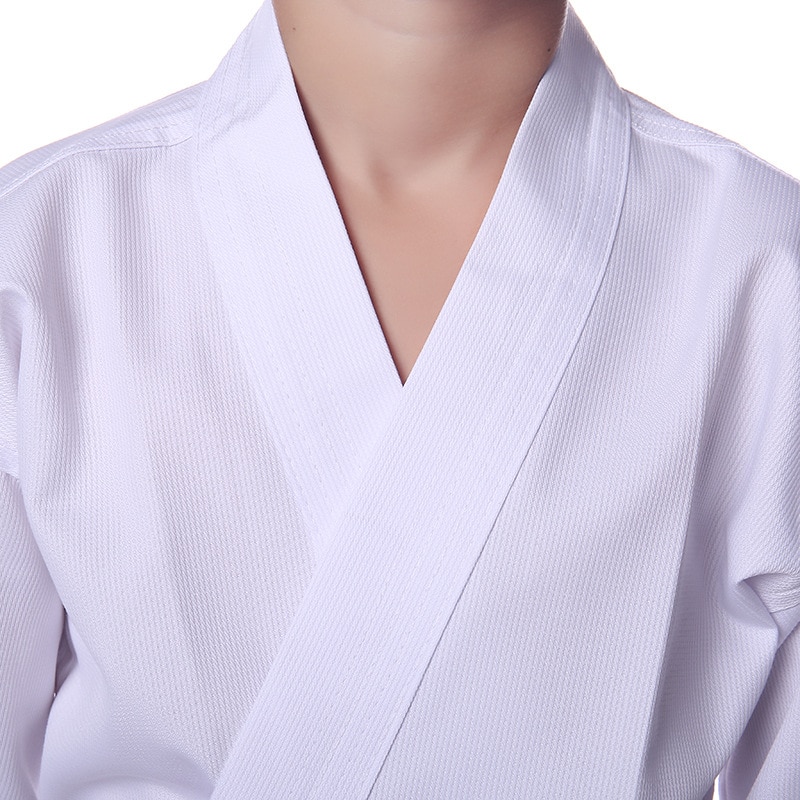 Uniforme professionnel de karaté blanc avec ceinture Tenue arts martiaux 87aa0330980ddad2f9e66f: XXXS|XXS|XS|S|M|L|XL