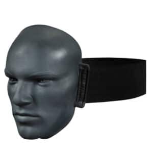 Masque de frappe en Silicone pour le MMA avec bandeau noir et masque gris foncé