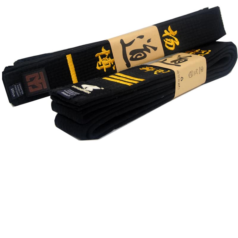 CEINTURE ADIDAS TAEKWONDO NOIRE 5CM DE LARGE - CAPTAIN SPORTS RETAIL