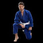 Kimono de judo bleu résistant pour hommes et femmes