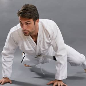 Kimono de judo blanc résistant pour hommes et femmes