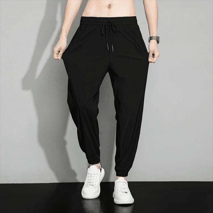 Pantalon Savate Noir et Ample en Nylon