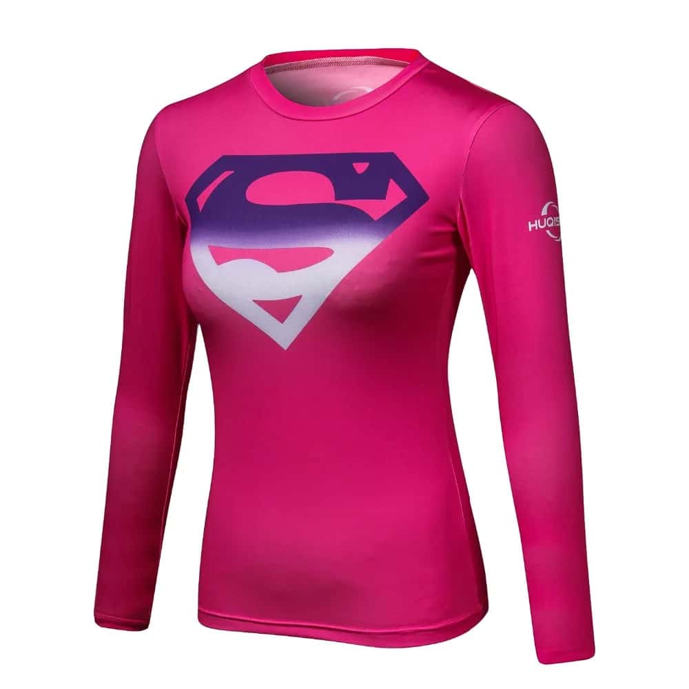 Női Rashguard Szuperhős Öltözék Stílus