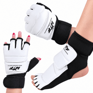Protection Pieds et Mitaine Doigts Ouverts pour Taekwondo 1
