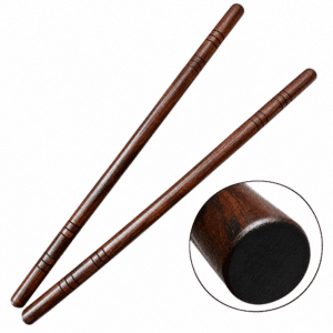 Bâton de Kung Fu en Bois Massif Brun 1